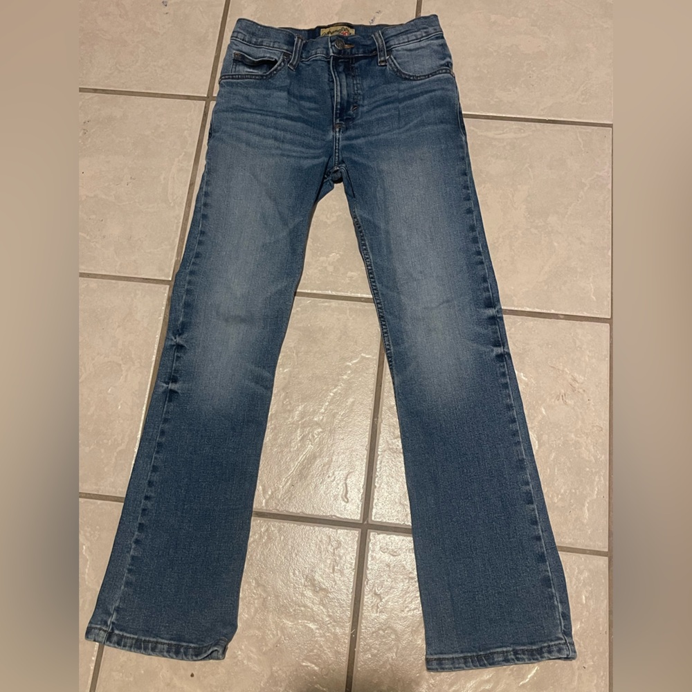 Wrangler Boys Straight Leg Bootcut Blue Jeans size 26x27